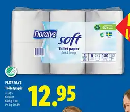 Lidl Floralys Toiletpapir tilbud