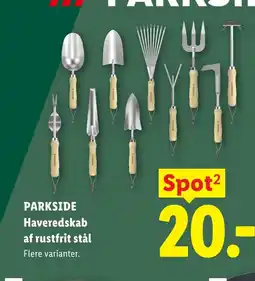 Lidl Parkside Haveredskab af rustfrit stål tilbud