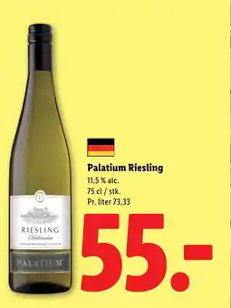 Lidl Palatium Riesling tilbud