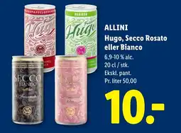 Lidl Allini Hugo, Secco Rosato eller Bianco tilbud
