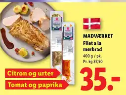 Lidl Madværket Filet a la mørbrad tilbud
