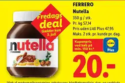 Lidl Ferrero Nutella tilbud