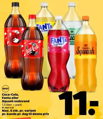 Coca-Cola, Fanta eller Squash sodavand