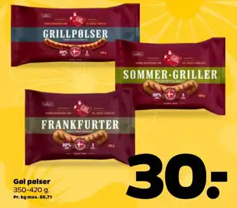 Netto Gøl pølser tilbud