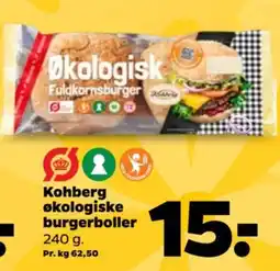 Netto Kohberg økologiske burgerboller tilbud