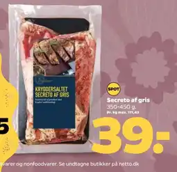 Netto Secreto af gris tilbud