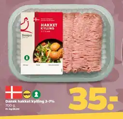 Netto Dansk hakket kylling 3-7% tilbud