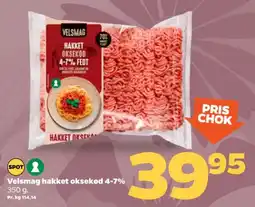 Netto Velsmag hakket oksekød 4-7% tilbud