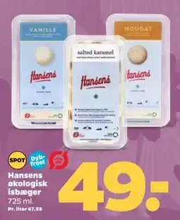 Netto Hansens økologisk isbæger tilbud