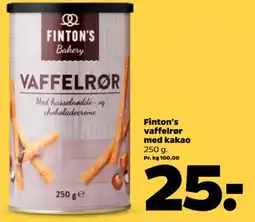 Netto Finton's vaffelrør med kakao tilbud