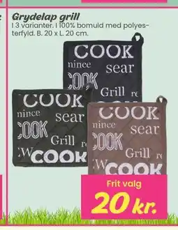 Hi five Grydelap grill tilbud