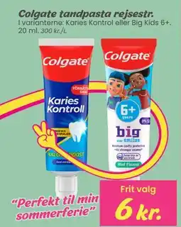 Hi five Colgate tandpasta rejsestr tilbud