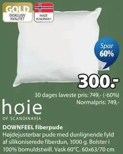 JYSK DOWNFEEL fiberpude tilbud