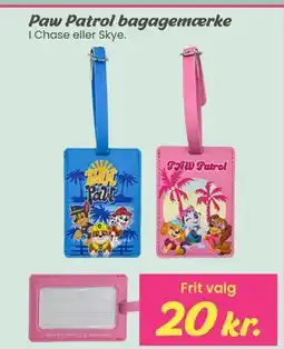 Hi five Paw Patrol bagagemærke tilbud
