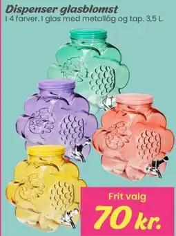 Hi five Dispenser glasblomst tilbud