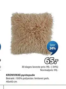 JYSK KRONVIKKE pyntepude tilbud