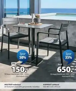 JYSK KAPPRUET cafébord tilbud