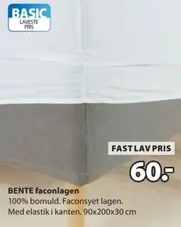 JYSK BENTE faconlagen tilbud