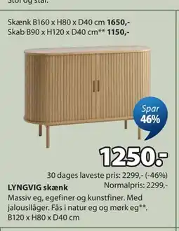JYSK LYNGVIG skænk tilbud