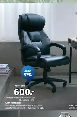 JYSK TJELE kontorstol tilbud