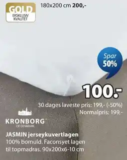 JYSK JASMIN jerseykuvertlagen tilbud