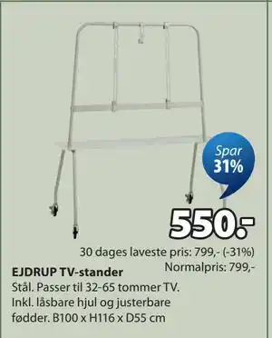 JYSK EJDRUP TV-stander tilbud