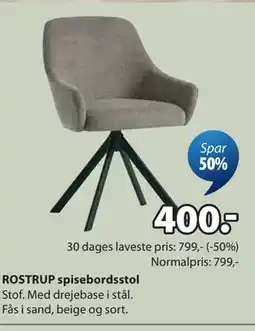 JYSK ROSTRUP spisebordsstol tilbud