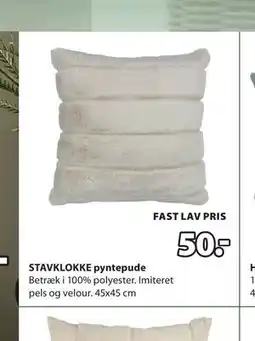 JYSK STAVKLOKKE pyntepude tilbud