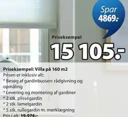 JYSK Priseksempel: Villa på 160 m2 tilbud