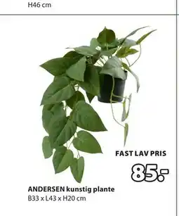JYSK ANDERSEN kunstig plante tilbud