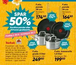 Bilka SPAR 50% Nordica pander eller Virtuoso grydeserie tilbud