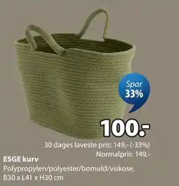 JYSK ESGE kurv tilbud