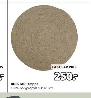 JYSK BUESTARR tæppe tilbud