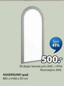 JYSK AGGERSUND spejl tilbud