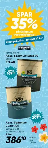 Bilka SPAR 35% på Solignum træbeskyttelse tilbud
