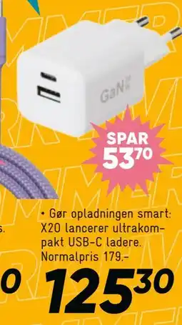 Bilka X2O USB-C ladere tilbud