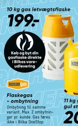 Bilka 10 kg gas letvægtsflaske tilbud
