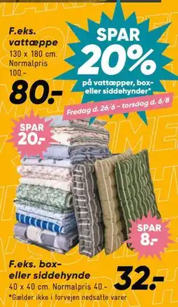 Bilka vattæppe tilbud