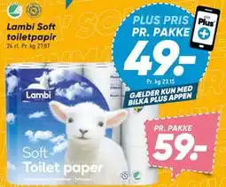 Bilka Lambi Soft toiletpapir tilbud