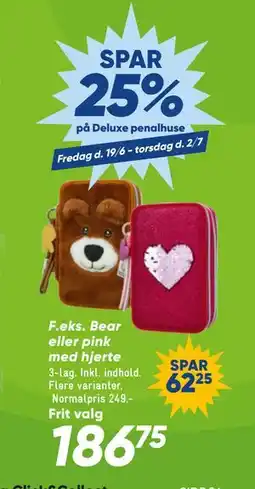 Bilka SPAR 25% på Deluxe penalhuse tilbud