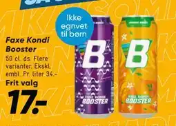 Bilka Faxe Kondi Booster tilbud