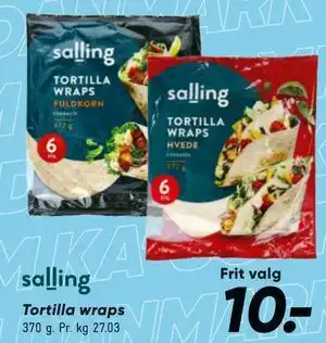 Bilka Tortilla wraps tilbud