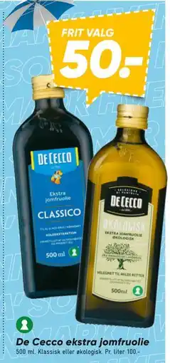 Bilka De Cecco ekstra jomfruolie tilbud