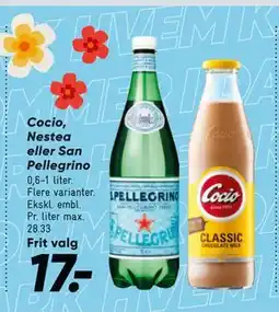 Bilka Cocio, Nestea eller San Pellegrino tilbud