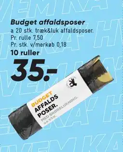 Bilka Budget affaldsposer tilbud