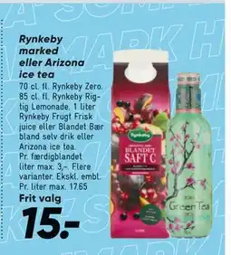 Bilka Rynkeby marked eller Arizona ice tea tilbud