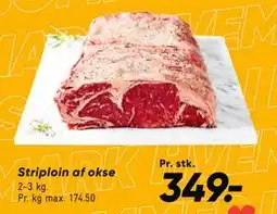 Bilka Striploin af okse tilbud