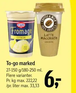 Føtex To-go marked tilbud