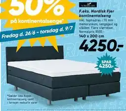 Bilka Nordisk Fjer kontinentalseng tilbud