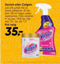 Bilka Vanish eller Calgon tilbud